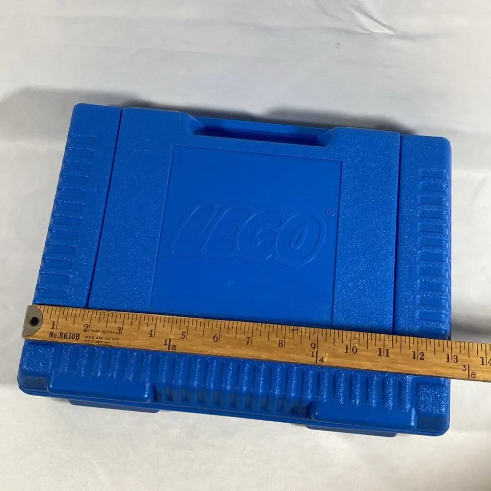 LEGO Vintage 1984 Blue Plastic Carrying Case Storage Case Made in USA